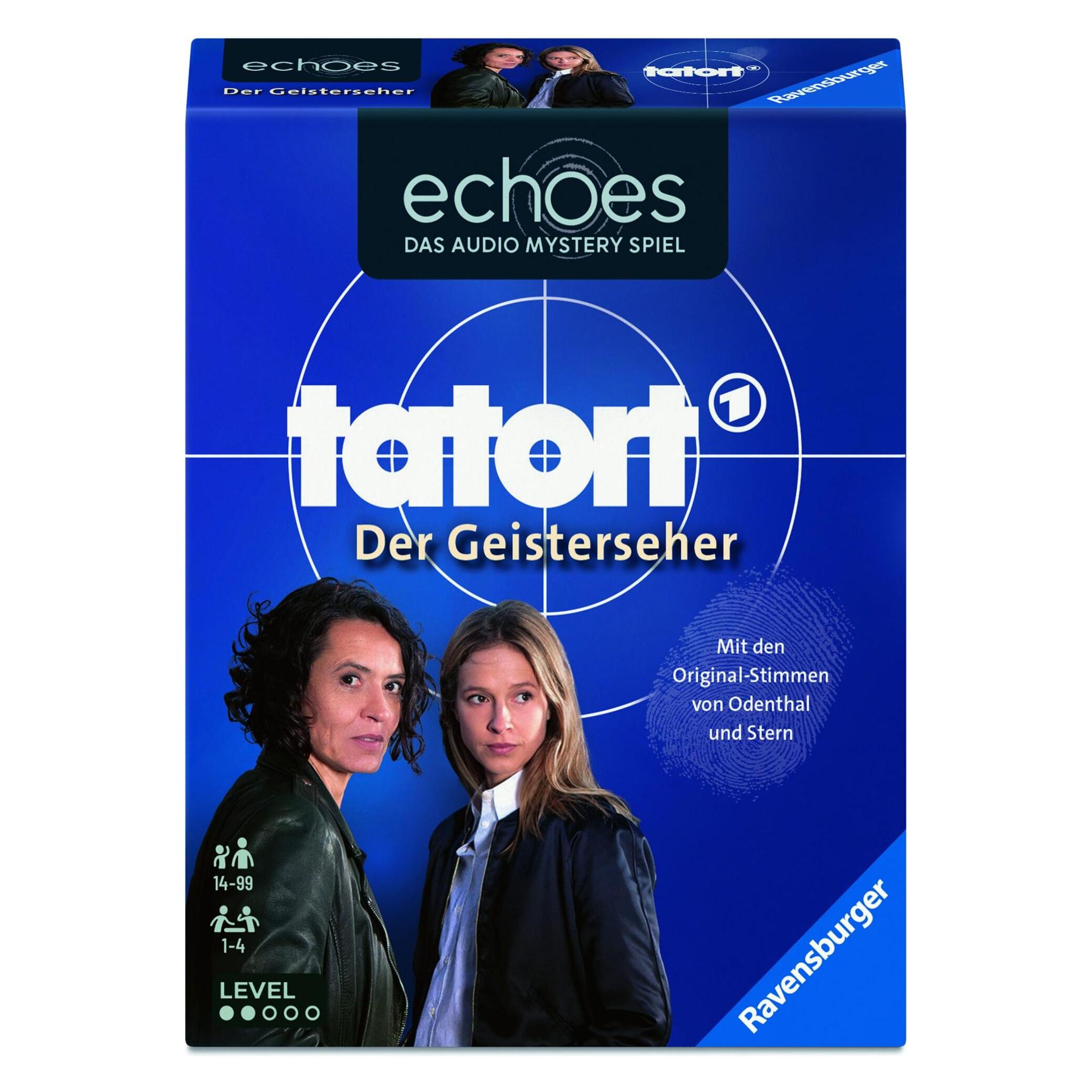 Ravensburger echoes Tatort Der Geisterseher - Gesellschaftsspiel & Brettspiel ab 14 Jahre (Deutsch, 1 - 4 Spieler) (24860)