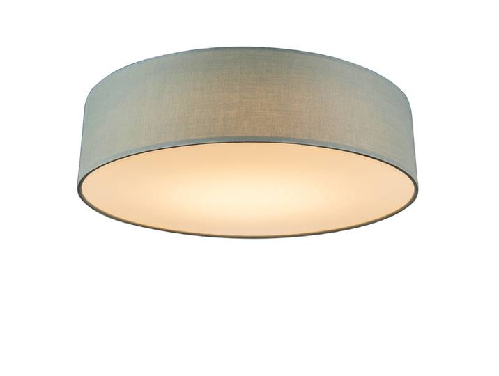 Plafonnier vert 40 cm avec LED - Drum LED