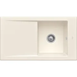 Villeroy & Boch Timeline Einbauspüle 330702KR mit Ablaufgarnitur und Exzenterbetätigung, Crema