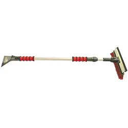Petex, Eiskratzer + Scheibenenteiser, Eiskratzer LKW Besen+Gummilip. Teleskopstiel 95-150cm Softg.