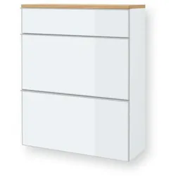 Voss Möbel Hängeschuhschrank Gardone Glas Weiß