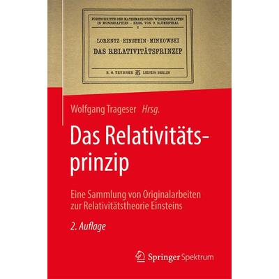 Das Relativitätsprinzip, Gebundene Ausgabe von , Springer Berlin, 978-3-662-57410-2