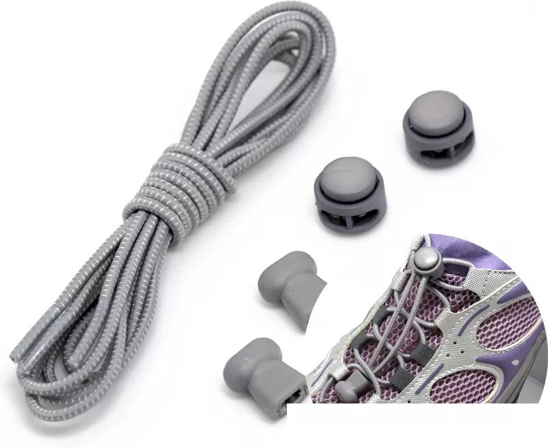 INF Lacets sans nœuds (2 paires) Gris