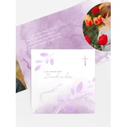 Dankeskarten Kommunion selbst gestalten mit Spruch und Fotos im Onlinedesigner bei Meine-Kartenmanufaktur.de