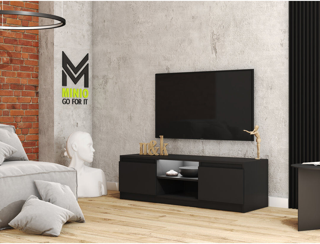 Ebern Designs Lamarca TV Stand for TVs up to 50" Black 50"