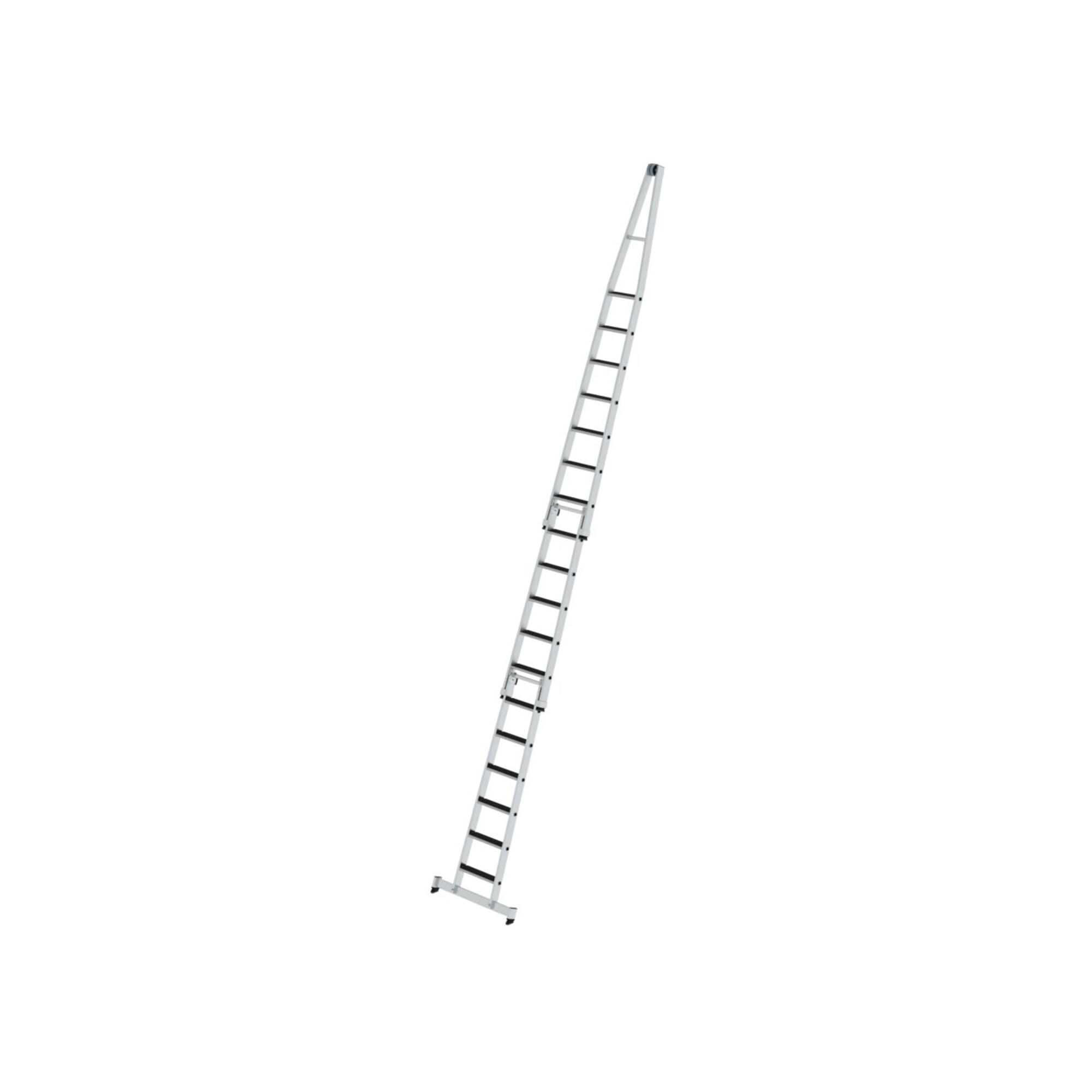 Munk Stufen-Glasreinigerleiter-Satz mit nivello®-Traverse und clip-step R13 3-teilig (040737)