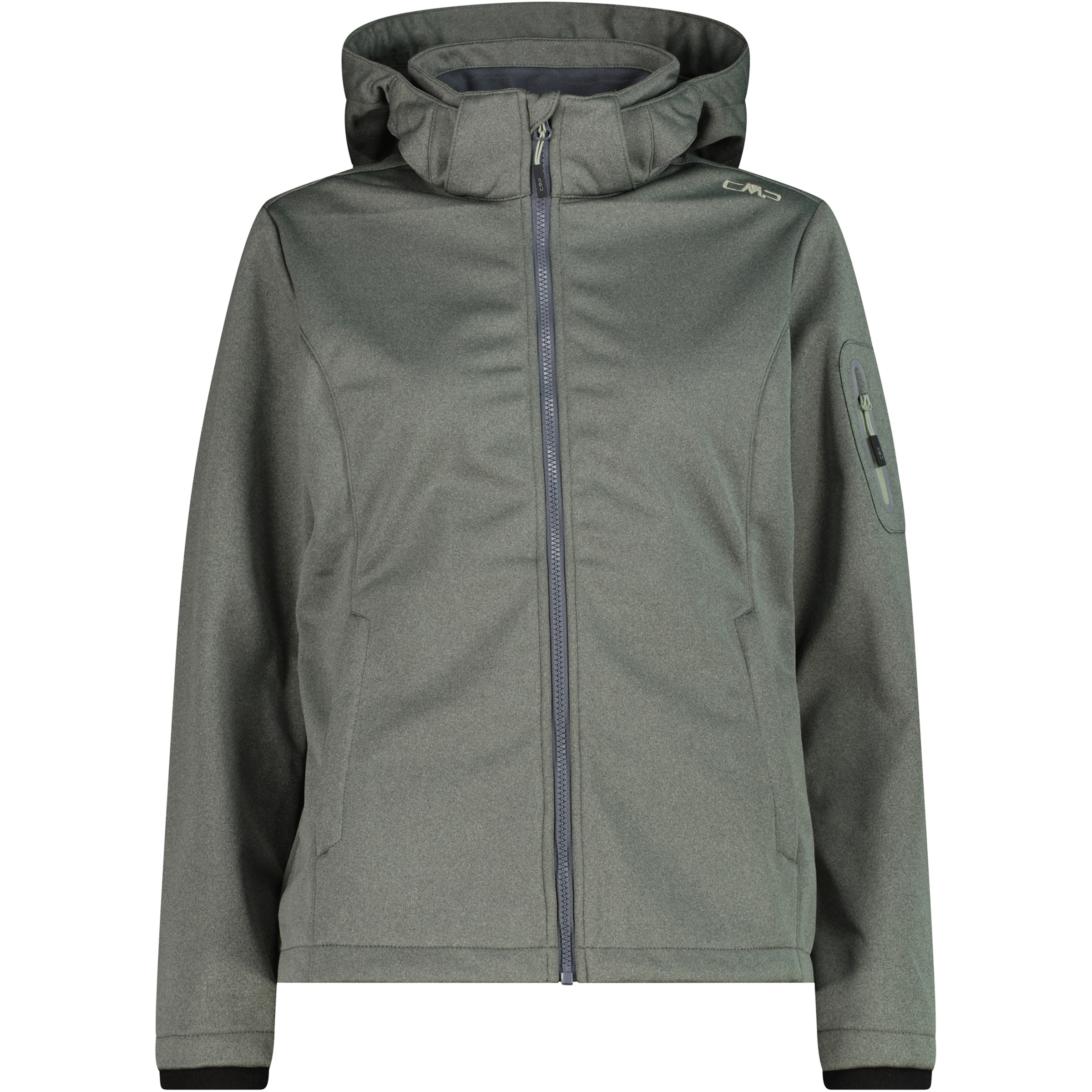 CMP Melange Damen Softshelljacke grau Größe 4XL Trekking Wasserabweisend