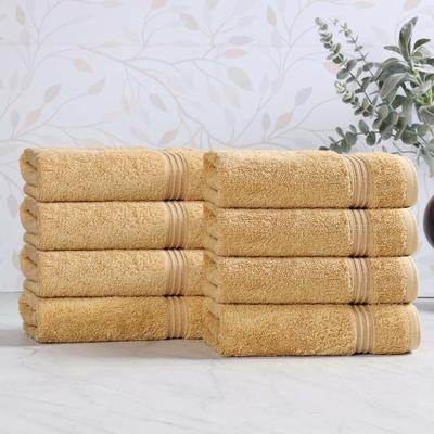Superior Heritage Egyptian Cotton Absorbent Hand Towel Set of 8
