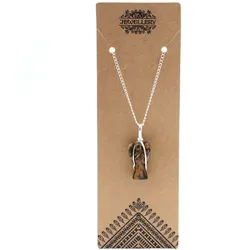 Gemstone Guardian Angel Pendant - Tiger Eye