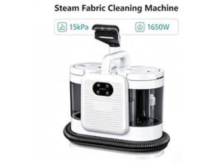 Nettoyeur Vapeur Tapis 1650W 15kPa Double Bac 1.6L/0.95L Vapeur 60°C Chauffe 30s Vidange/Remplissage Intelligent