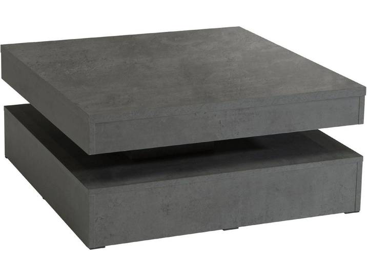 FORTE Couchtisch, mit Funktion, drehbare Tischplatte, Breite ca. 78x78 cm