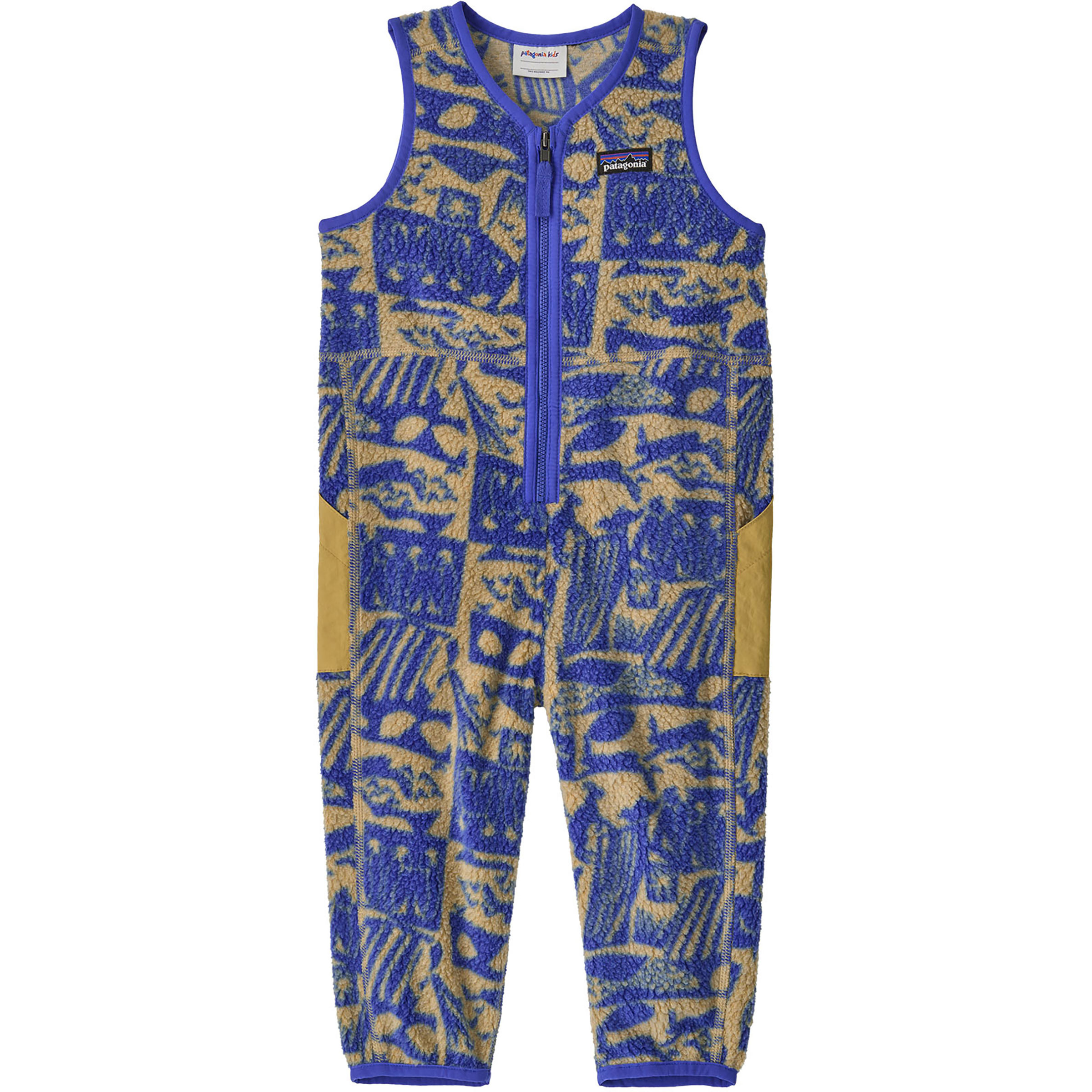 Patagonia Baby Shearling Overall Kinder Overalls blau Größe 89 Lifestyle Windabweisend Wasserabweisend