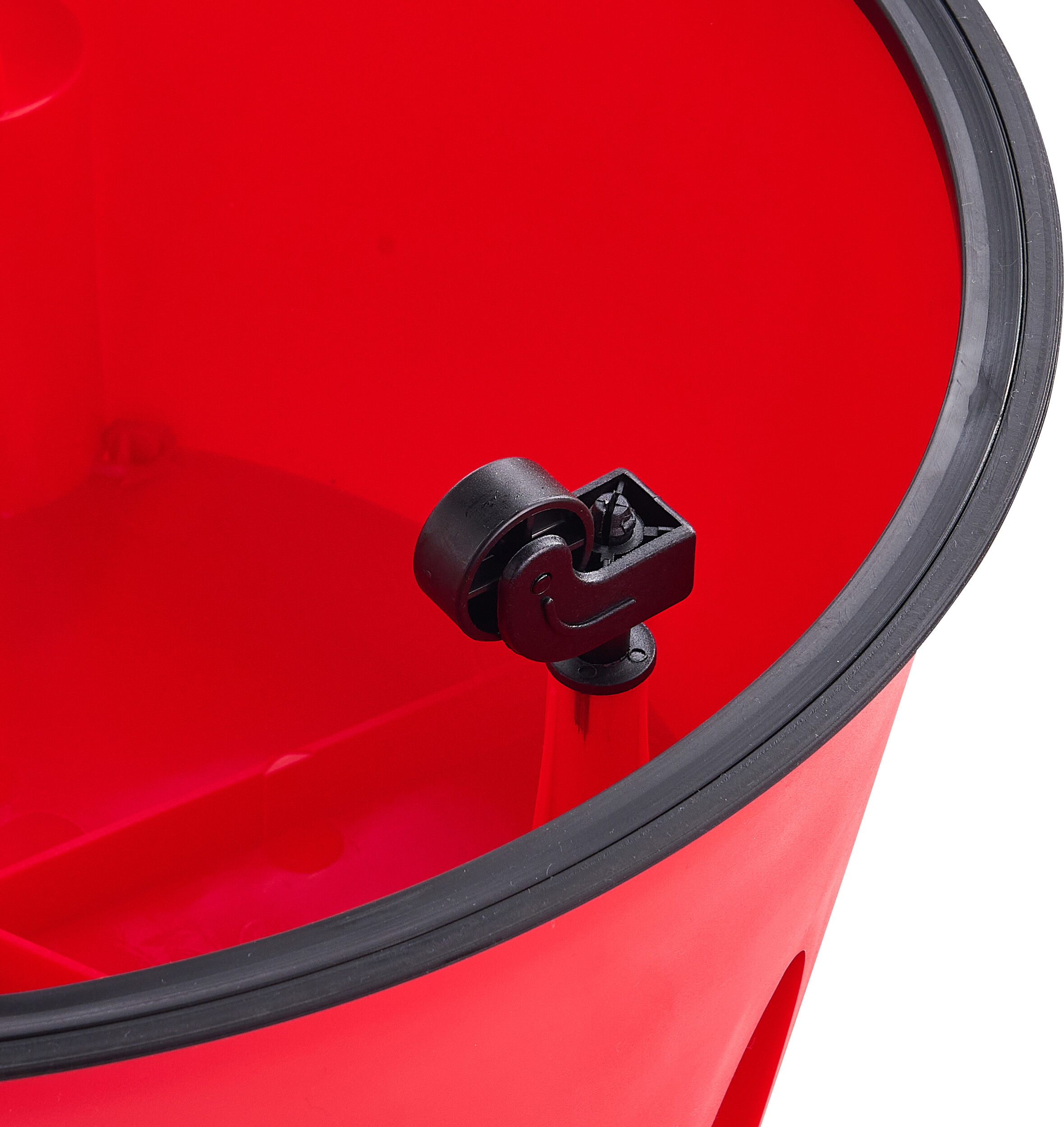 SPRINTIS Tabouret roulant, en plastique, 2 marches rouge, plastique, PP