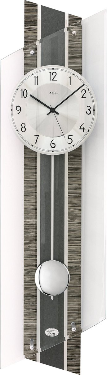 AMS Radiogestuurde Analoge Wandklok - 5300