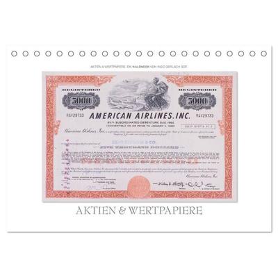Aktien & Wertpapiere / CH-Version (Tischkalender 2027 DIN A5 quer), CALVENDO Monatskalender