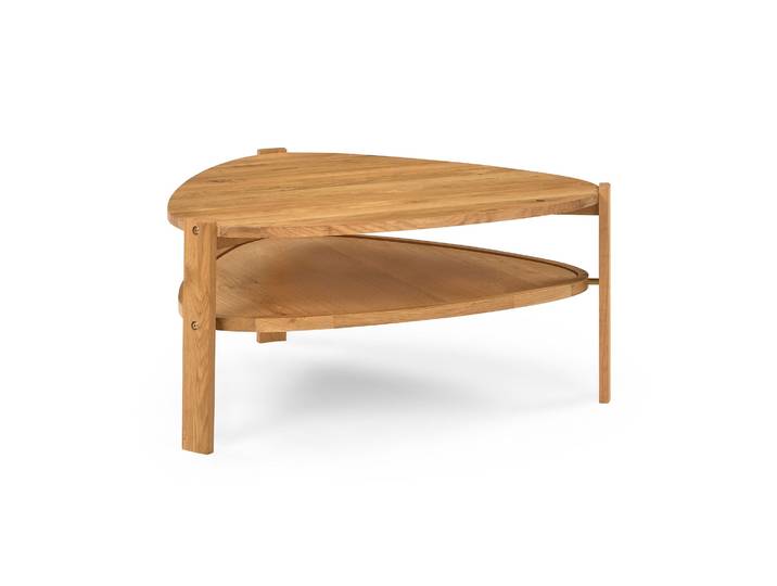 Konstrukt Couchtisch, Eiche natur 85x82