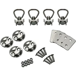Schrauben-Set STEMA "Zurrset light", silber (silberfarben), Aluminium, Schrauben, Geeignet für Fahrzeuge und Anhänger, ermöglicht Setzen des Zurrpunkts