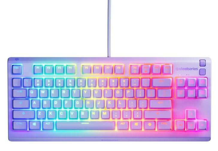 SteelSeries Apex 3 TKL toetsenbord, paars