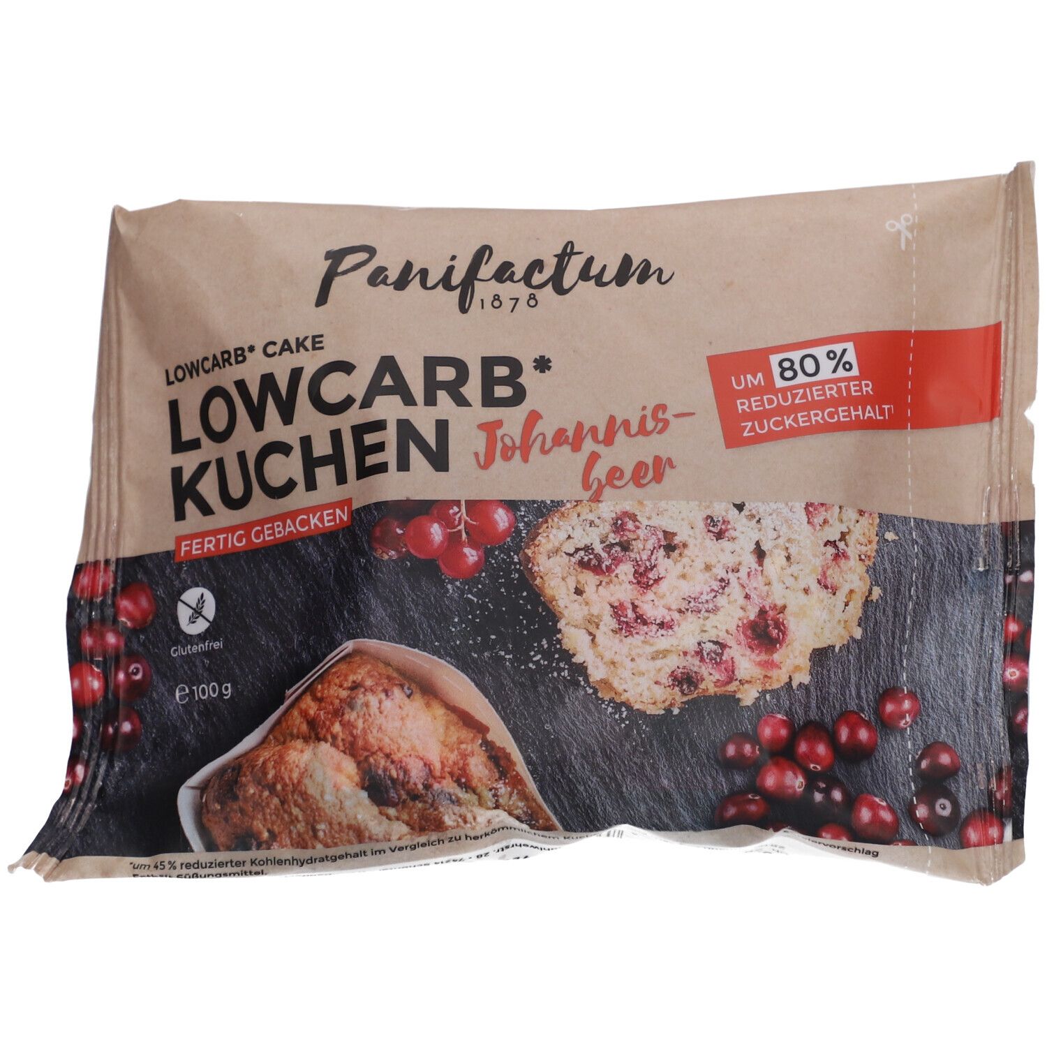 Panifactum Lowcarb Johannisbeerkuch glutenfr 100 g