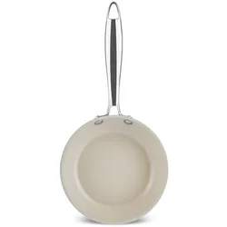 Karaca Swiss Crystal Almond Cream Pfanne mit Edelstahlgriff 16 cm