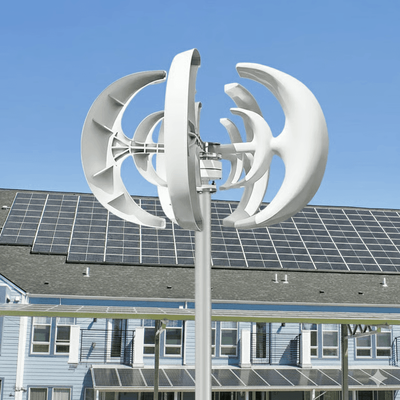 5000W Vertical Wind Turbine Generator 12V 24V Small Windmill For Home, Farm & Off Grid Energy With MPPT Controller 12v with Controller 5000w