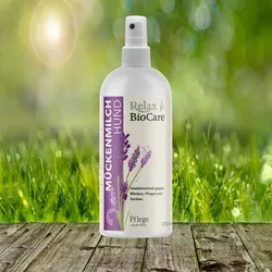 Relax Biocare Mückenmilch für Hunde - Schutz gegen Mücken, Fliegen & Zecken - 250 ml