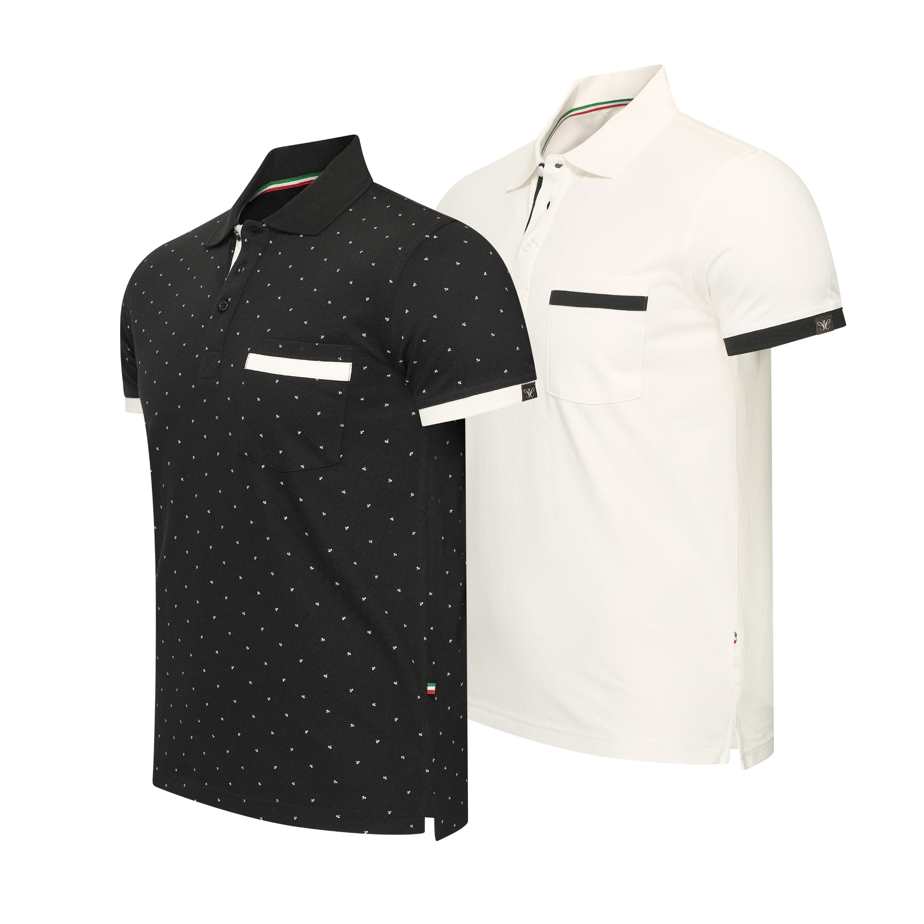 Cappuccino Italia Polo SS Todi 2-Pack Polo Multi