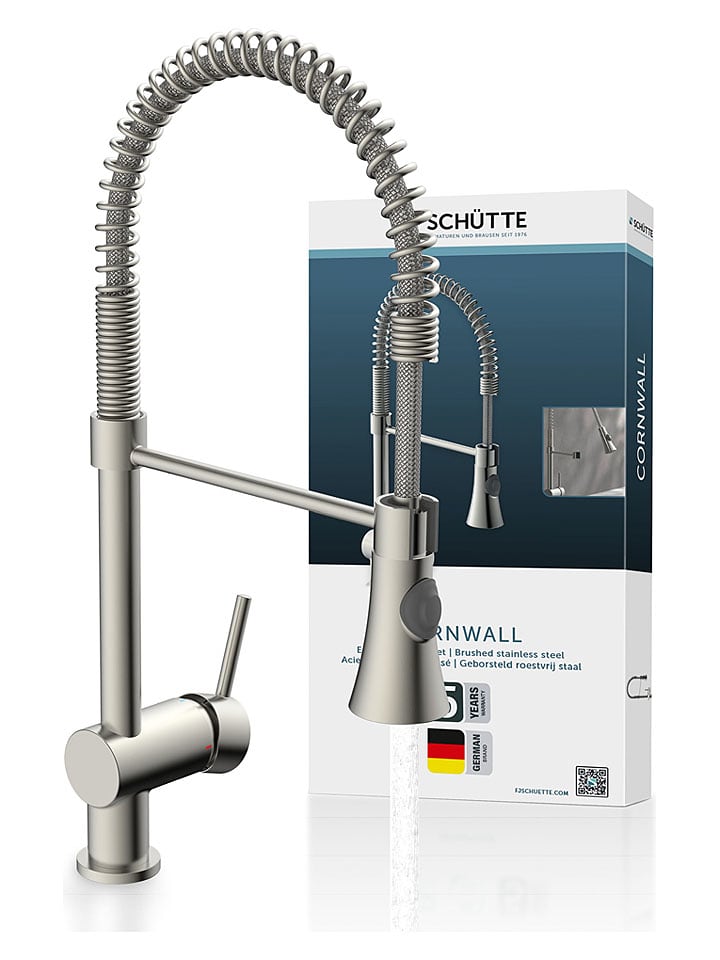 Schütte Spiralfeder-Spültischarmatur ''Cornwall'' in Silber - onesize