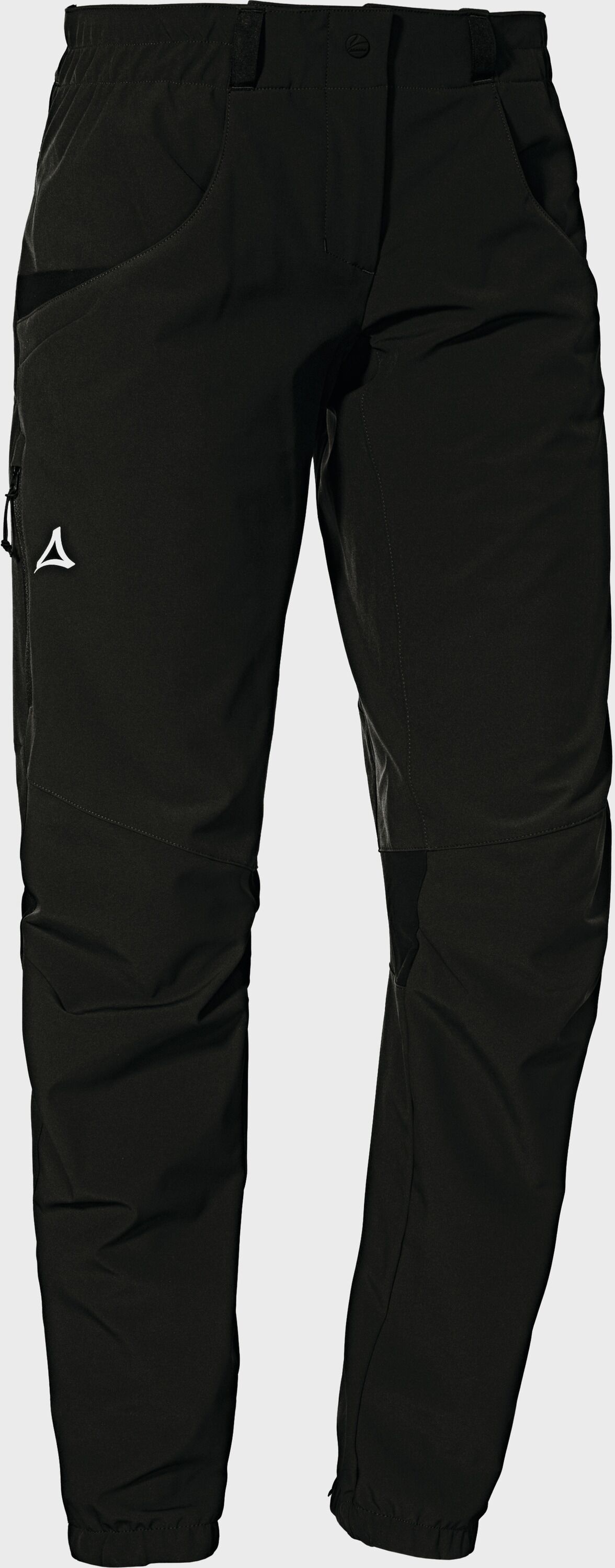 Outdoorhose SCHÖFFEL "Softshell Pants Zumaia L", Damen, Gr. 40, Normalgrössen, schwarz (9990, schwarz), Oberstoff : 88% Nylon 12% Elasthan Innenseite: 100% Polyester (Membran: Polyurethan), Hosen Outdoorhose 9990, schwarz 40, Normalgrössen