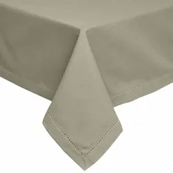 TISCHDECKE grau 137/178 cm, 100% Baumwolle