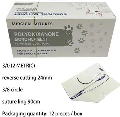 Uplift Picks Veterinary Absorbable Suture Thread Kit With Needle For Pet Surgery Training And Practice j