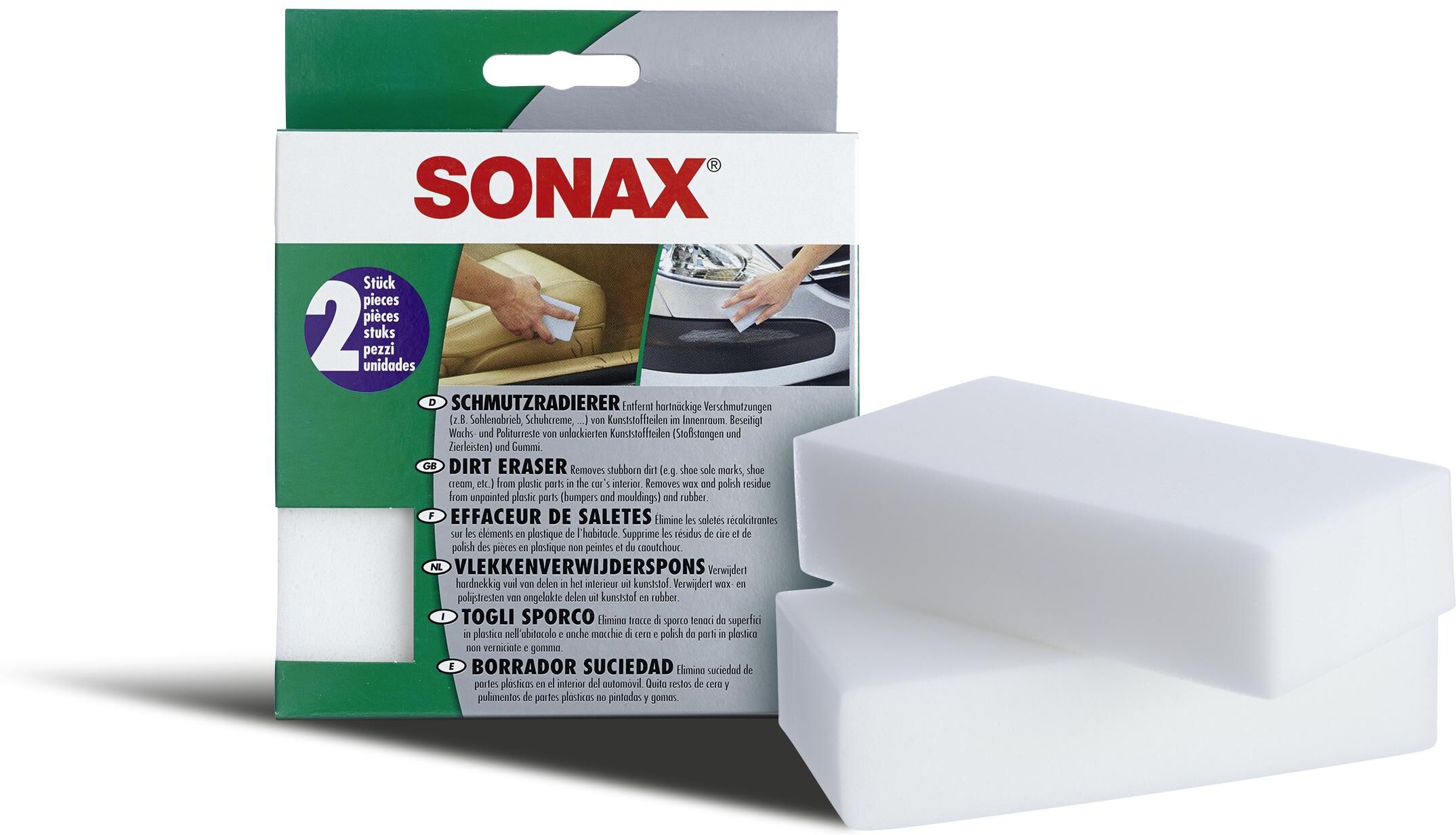 Sonax Kunststoffreiniger Schmutz-Radierer [2 Stk.] 04160000