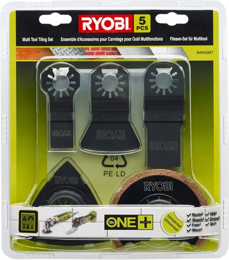 Ryobi RAK05MT KIT 5 ACCESSORI PER UTENSILE MULTIFUNZIONE