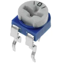 Trimmpotentiometer, 1-Drehung, liegend, 1MΩ, 100mW