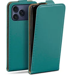 moex Flip Case iPhone 17 Pro Klapphülle Leder