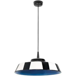 Zafferano LED-Pendelleuchte "Circus Blue", Durchmesser 35 cm, Keramikdiffusor (Made in Italy), 8-W-TRIAC-LED-Lichtquelle, 2700 K, modular, Höhe 300 cm