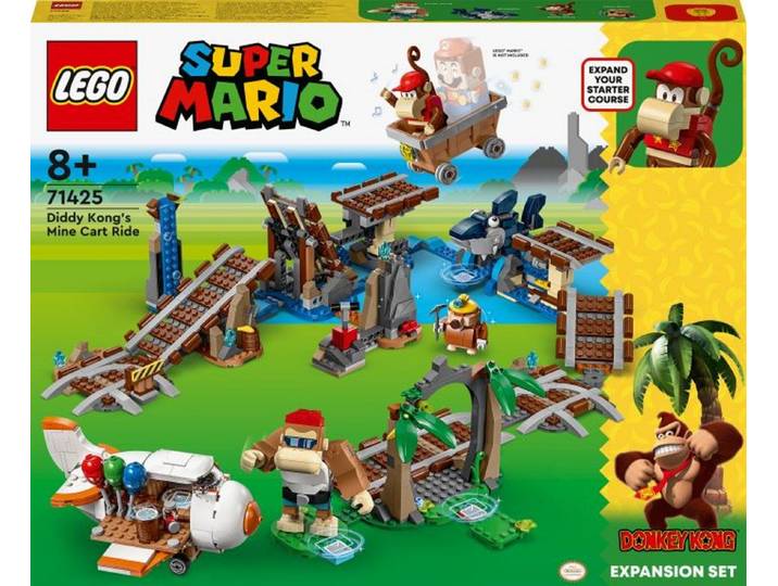 LEGO® Super Mario™ Diddy Kongs Lorenritt – Erweiterungsset Konstruktionsspielsteine, (Diddy Kongs Lorenritt – Erweiterungsset, Klemmbausteine), Made in Europe