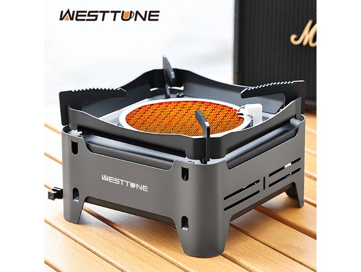 WESTTUNE cuisinière à gaz extérieure poêles de cuisine portables brûleur d'urgence de Camping avec allumage électronique pour barbecue de pique-nique de jardin
