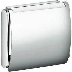 KEUCO PLAN Toilettenpapierhalter mit Deckel, schwenkbar, 14960070000, Farbe: Edelstahl