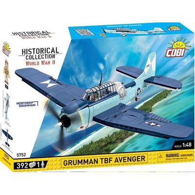 COBI Historical Collection 5752 - Grumman TBF Avenger, Kampfflugzeug, WWII, 392 Klemmbaustein, Bausatz