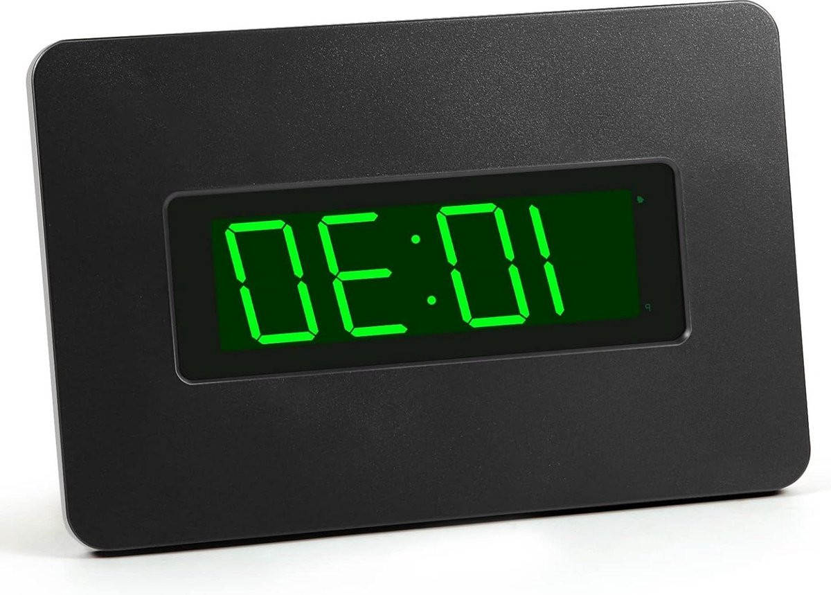 Digitale LED-wandklok met tafelklok en wekker voor de slaapkamer - Batterijvoeding
