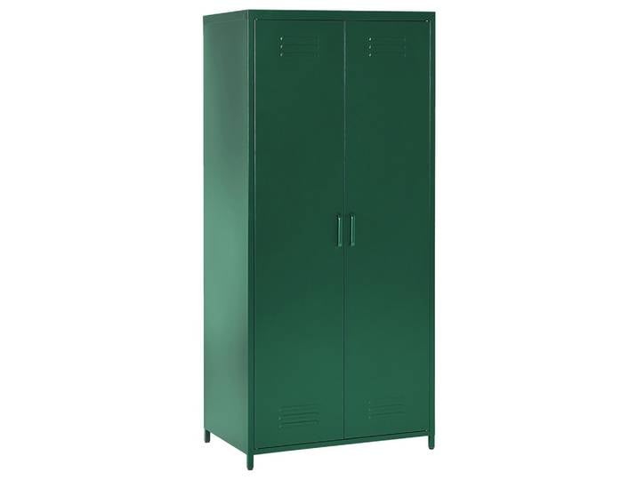 GARDEROBENSCHRANK Stahl grün 4 Fächer Varna