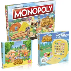 Animal Crossing Spiel 3er Set: Monopoly + Match + Puzzle (1000 Teile)