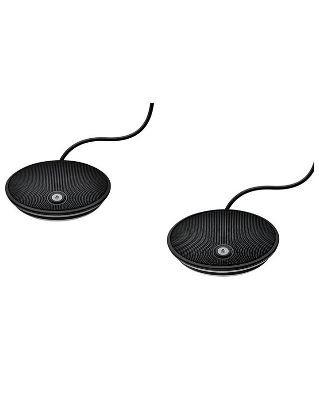 Logitech Group Erweiterungs-Mikrofone 2´er Set Schwarz (989-000171)