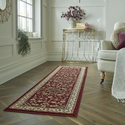 Läufer FLAIR RUGS "Sherborne", rot, B:60cm H:8mm L:230cm, Kunstfaser, Teppiche, Läufer