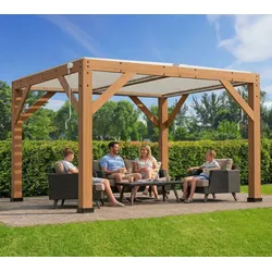 Westmann Karl 1311 | Pergola mit Lamellendach Karl | 4x3 m - Braun