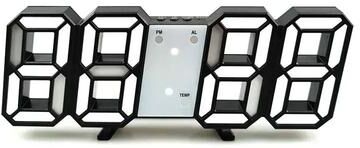 Uplift Picks 3D LED Digital Wall Clock With Temperature Date And Alarm Display 01