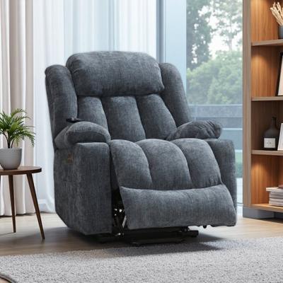 VIVIADORE Power Lift Recliner Chair with Heat & Massage, Electric Motion Chair with Pocket Coil Seat, Tight Cushions, 2 Cup Holders