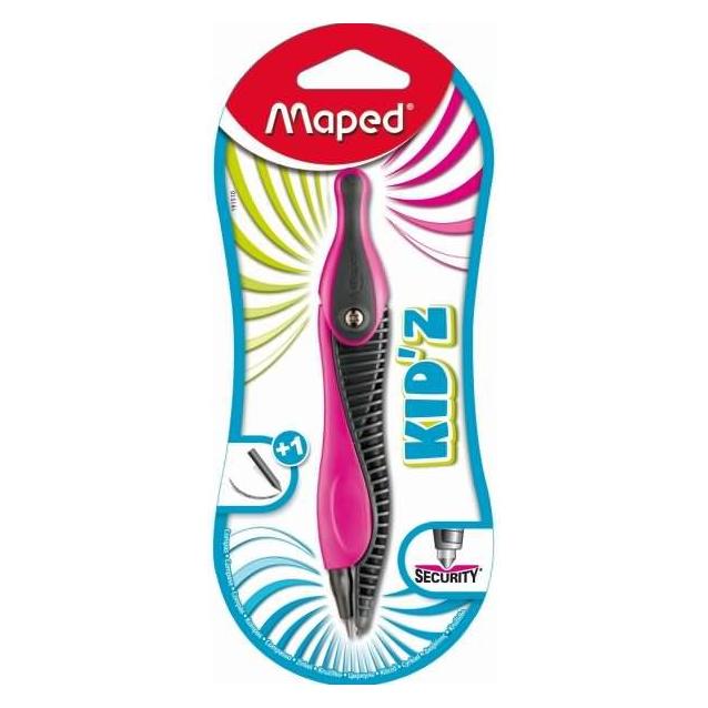 Maped Zirkel Kid'Z farbig sortiert 2mm Bleimine 1x Ersatzmine Blisterverpackung (M191510)