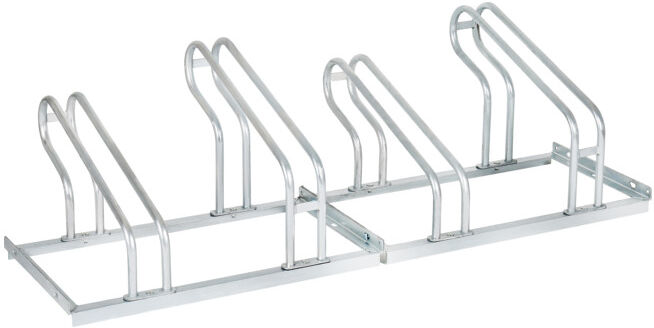 Range-vélos STIER pour 4 vélos, galvanisé, acier, 4 supports, râtelier vélo, porte vélos (904601)